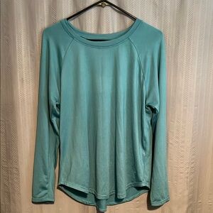 Cuddl Duds Blue Relaxed Long Sleeve Top